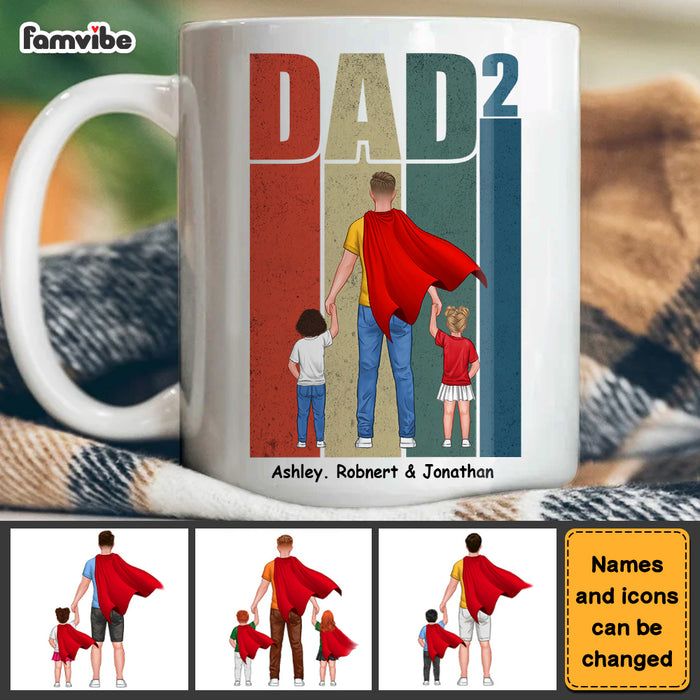 Personalized For Dad Walking Dad and Child Mug 33047 1