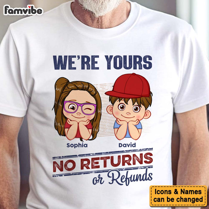 Personalized No Returns Or Refunds Grandkids Shirt - Hoodie - Sweatshirt 33055 1
