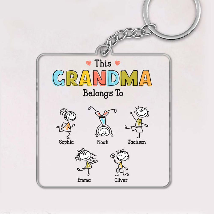 Personalized Gift For Grandma Belongs To Acrylic Keychain 33056 1