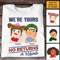 Personalized No Returns Or Refunds Grandkids Shirt - Hoodie - Sweatshirt 33057 thumb 1