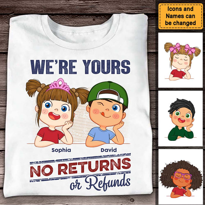 Personalized No Returns Or Refunds Grandkids Shirt - Hoodie - Sweatshirt 33057 1