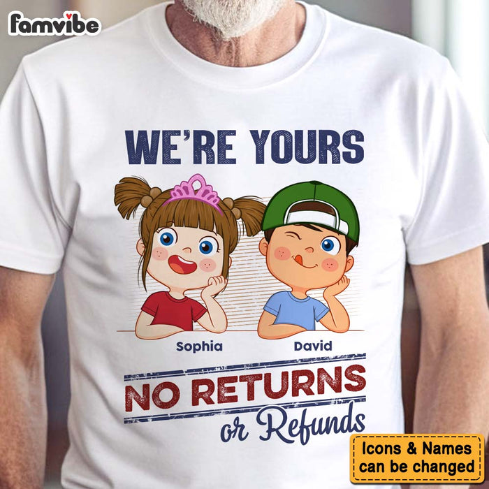 Personalized No Returns Or Refunds Grandkids Shirt - Hoodie - Sweatshirt 33057 1
