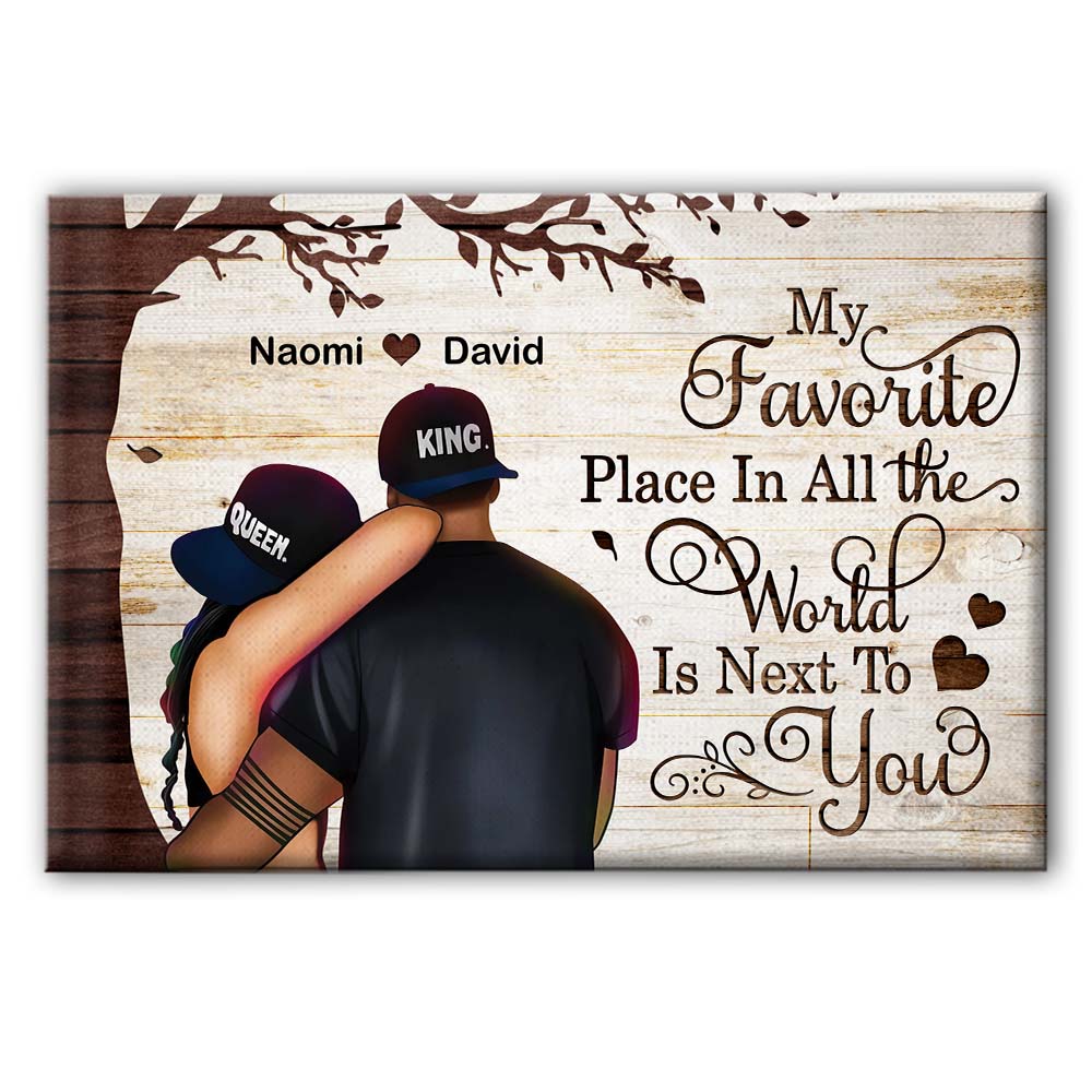 Personalized Gift for Couple Favorite Place In The World Canvas 33059 Primary Mockup