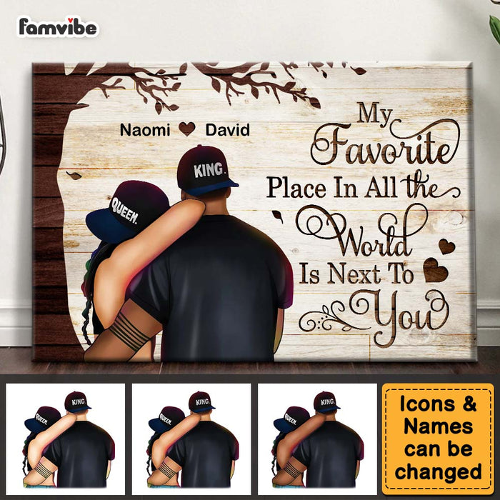Personalized Gift for Couple Favorite Place In The World Canvas 33059 1
