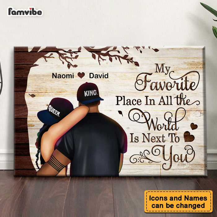 Personalized Gift for Couple Favorite Place In The World Canvas 33059 1