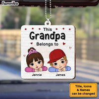Personalized Gift For Grandpa This Belongs to Ornament 33063 thumb 1