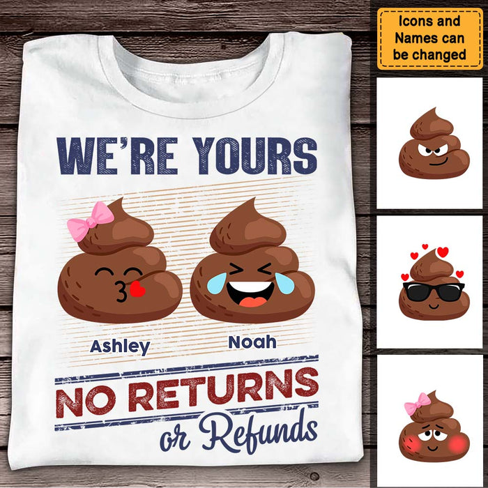 Personalized Gift For Dad Grandpa Funny I'm Yours, No Returns Or Refunds Shirt - Hoodie - Sweatshirt 33069 1