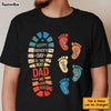Personalized Gift For Father For Dad Foot Print Shirt - Hoodie - Sweatshirt 33071 1