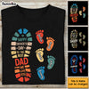 Personalized Gift For Father For Dad Foot Print Shirt - Hoodie - Sweatshirt 33071 1