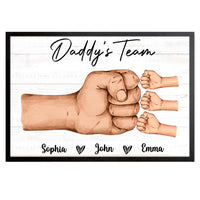 Personalized Gift For Dad Fist Bump Poster 33073 thumb 1