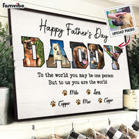 Personalized Gift For Happy Father's Day To The Best Dog Dad Custom Photo Poster 33076 thumb 1
