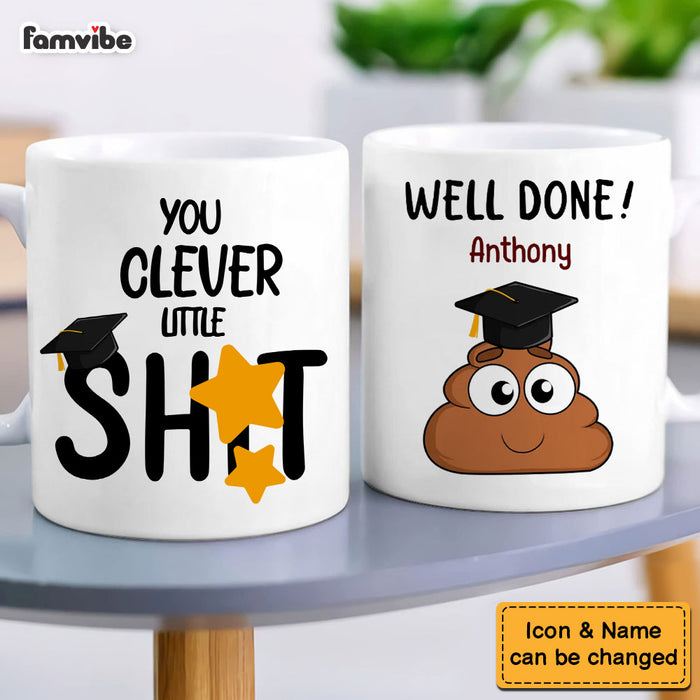 Personalized Graduation Gift Clever Little Shit Mug 33079 1