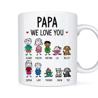 Personalized Gift for Dad Papa We Love You Mug 33082 thumb 1