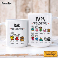 Personalized Gift for Dad Papa We Love You Mug 33082 thumb 1