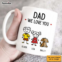 Personalized Gift for Dad Papa We Love You Mug 33082 thumb 1