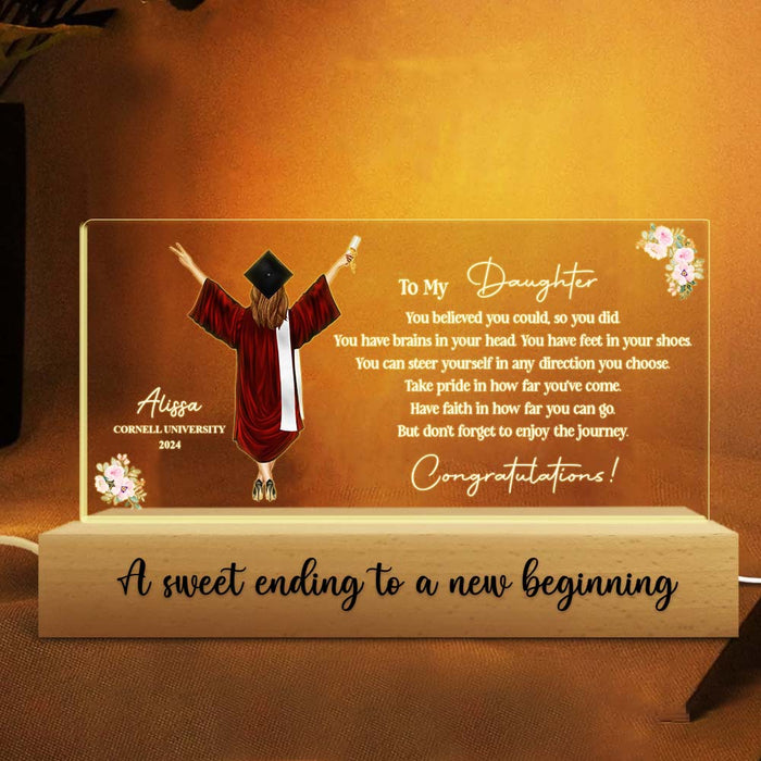 Personalized Graduation For Daughter Acrylic Name Night Light 33084 1