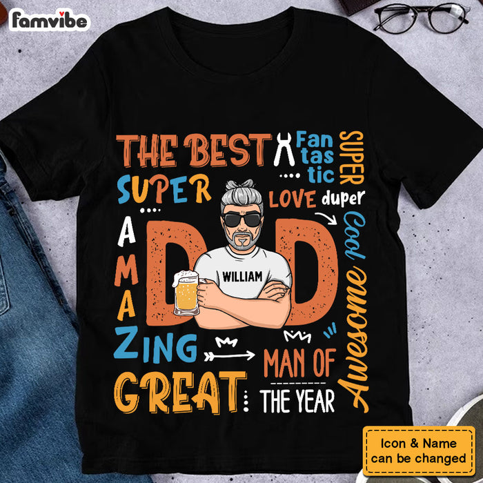 Personalized Gift For Dad Super Dad Shirt - Hoodie - Sweatshirt 33091 1