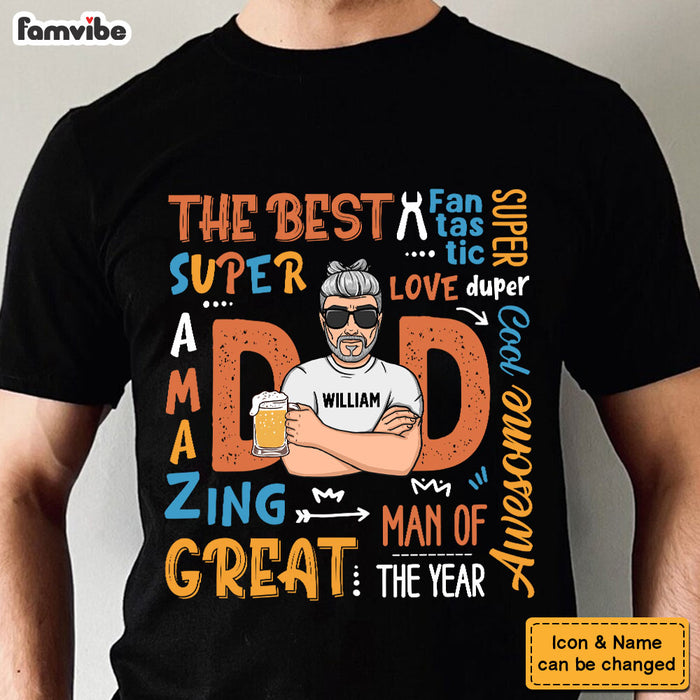 Personalized Gift For Dad Super Dad Shirt - Hoodie - Sweatshirt 33091 1