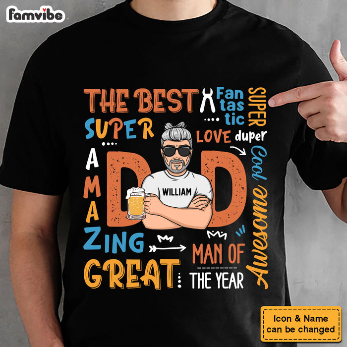 Personalized Gift For Dad Super Dad Shirt - Hoodie - Sweatshirt 33091 1