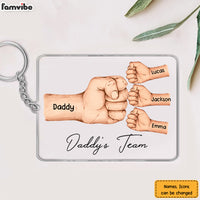 Personalized  Daddy's Team Fist Bump Acrylic Keychain 33092 thumb 1