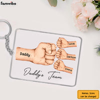 Personalized  Daddy's Team Fist Bump Acrylic Keychain 33092 thumb 1