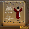 Personalized Graduation Gift A Sweet Ending To A New Beginning Plaque LED Lamp Night Light 33099 1
