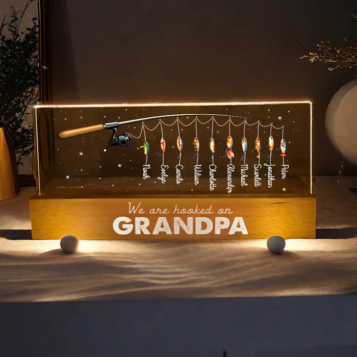 Personalized Gift For Dad Grandpa Hooked On Acrylic Name Night Light 33110 1