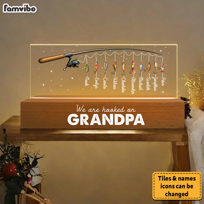 Personalized Gift For Dad Grandpa Hooked On Acrylic Name Night Light 33110 1