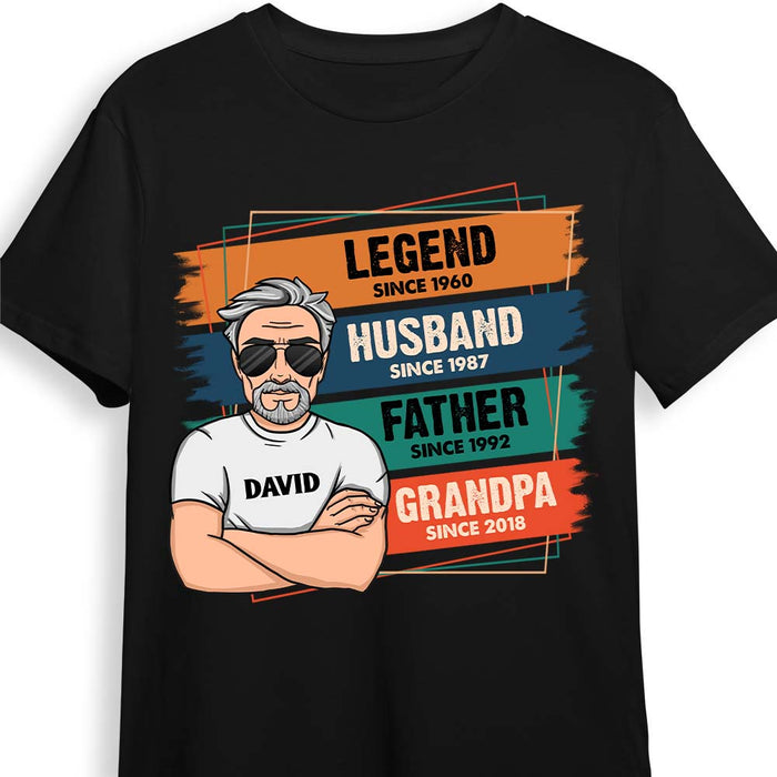 Personalized Gift For Dad Grandpa Legend Husband Papa Shirt - Hoodie - Sweatshirt 33111 1
