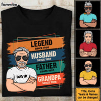 Personalized Gift For Dad Grandpa Legend Husband Papa Shirt - Hoodie - Sweatshirt 33111 thumb 1