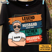 Personalized Gift For Dad Grandpa Legend Husband Papa Shirt - Hoodie - Sweatshirt 33111 thumb 1