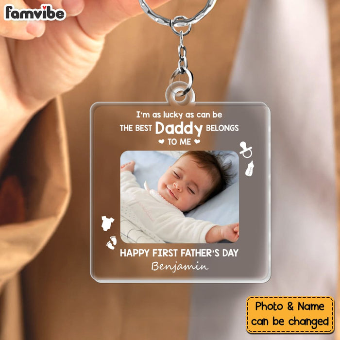 Personalized I'm As Lucky As Can Be Acrylic Keychain 33117 1