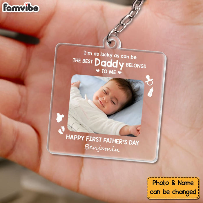 Personalized I'm As Lucky As Can Be Acrylic Keychain 33117 1
