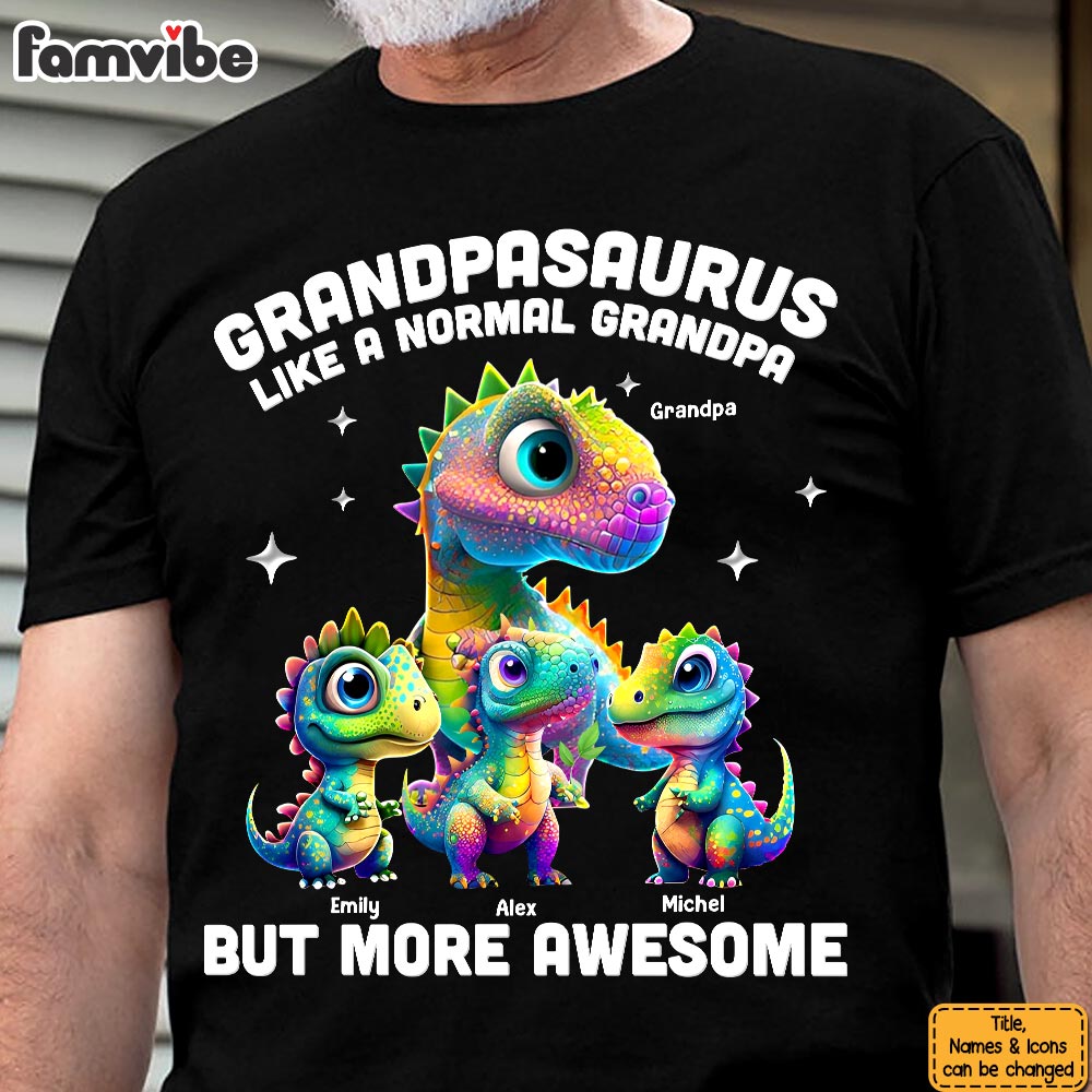 Personalized Gift For Daddysaurus Grandpasaurus 3D Dinosaurs Shirt Hoodie Sweatshirt 33119 Primary Mockup