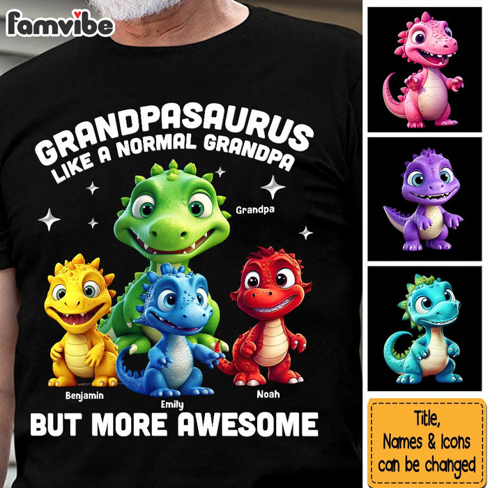 Personalized Gift For Daddysaurus Grandpasaurus 3D Dinosaurs Shirt - Hoodie - Sweatshirt 33120 1
