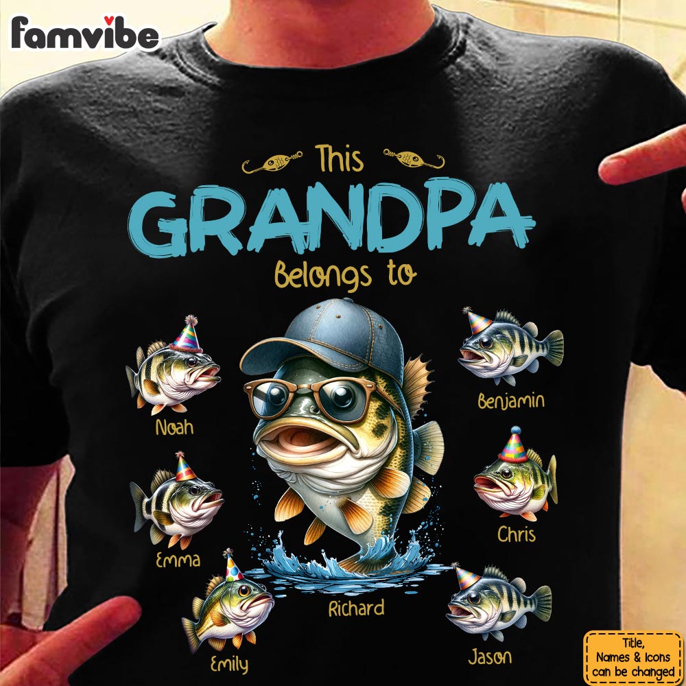 Personalized Gift for Grandpa Belongs to Fishing Shirt Hoodie Sweatshirt 33123 Primary Mockup