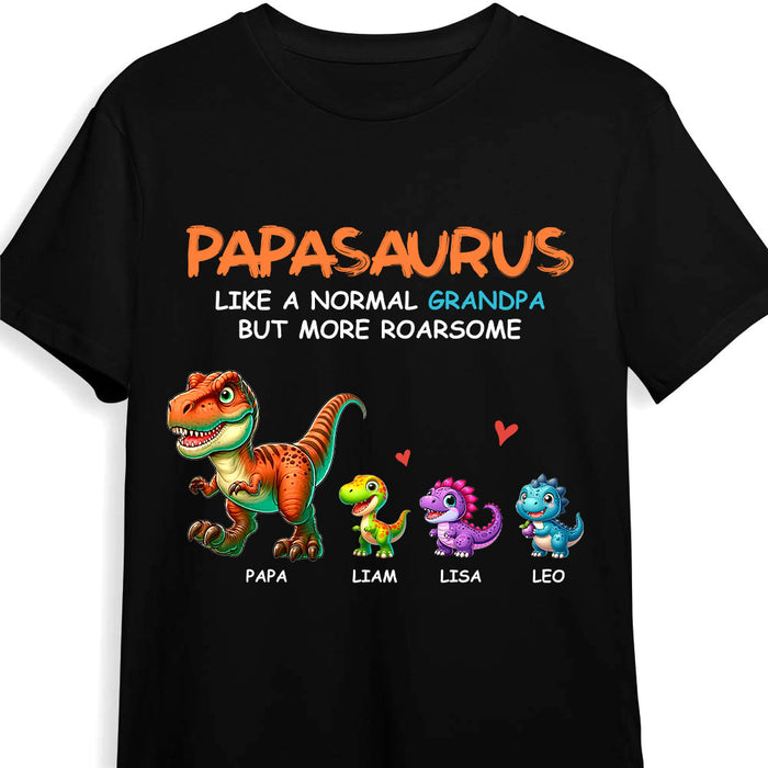 Gift For Grandpa Roarsome Papasaurus Shirt - Hoodie - Sweatshirt 33125 1