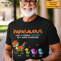 Gift For Grandpa Roarsome Papasaurus Shirt - Hoodie - Sweatshirt 33125 thumb 1