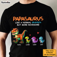Gift For Grandpa Roarsome Papasaurus Shirt - Hoodie - Sweatshirt 33125 thumb 1