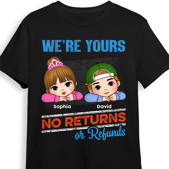 Personalized 'No Returns Or Refunds' Grandkids Shirt, Hoodie, Sweatshirt Gift 1