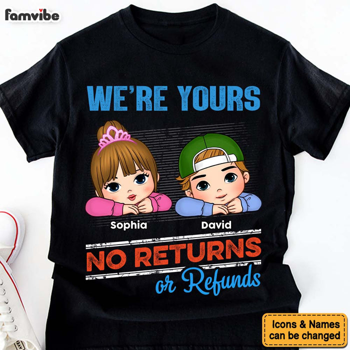 Personalized 'No Returns Or Refunds' Grandkids Shirt, Hoodie, Sweatshirt Gift 1