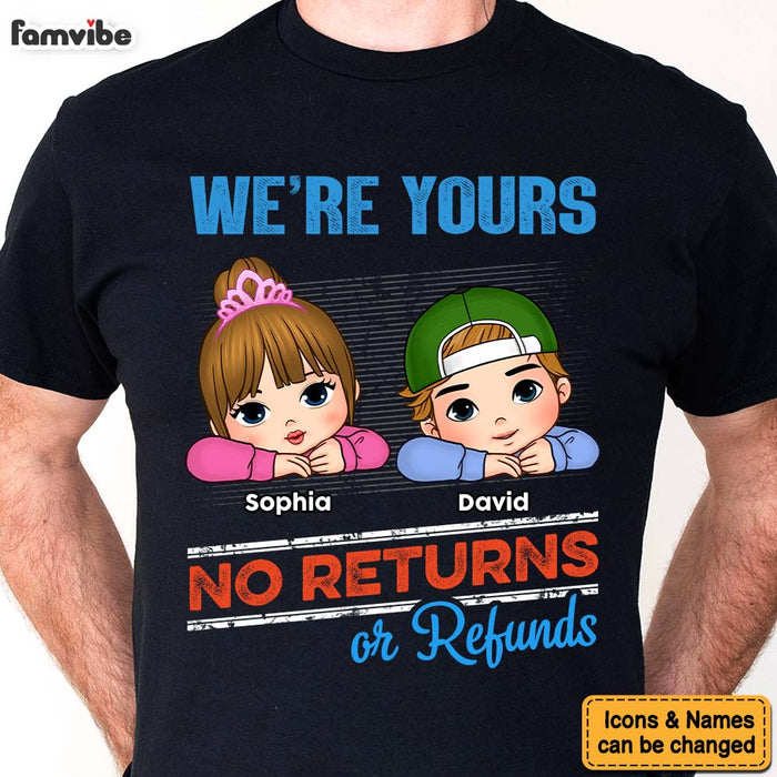 Personalized 'No Returns Or Refunds' Grandkids Shirt, Hoodie, Sweatshirt Gift 1