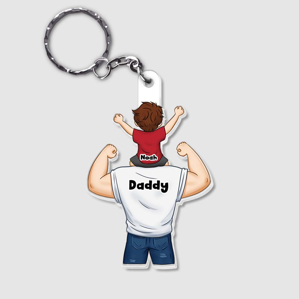 Personalized Gift For Proud As Dad Acrylic Keychain 33127 Primary Mockup