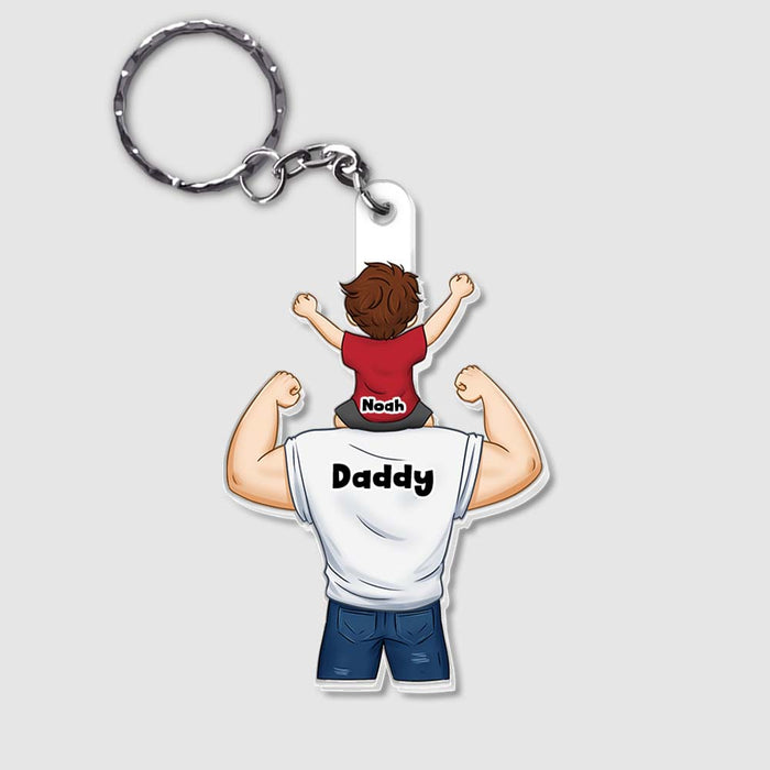 Personalized Gift For Proud As Dad Acrylic Keychain 33127 1