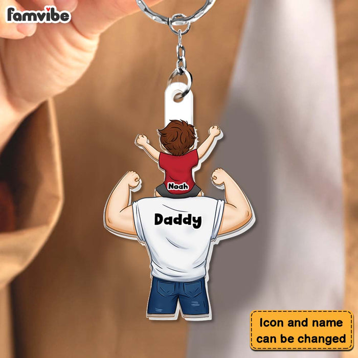 Personalized Gift For Proud As Dad Acrylic Keychain 33127 1