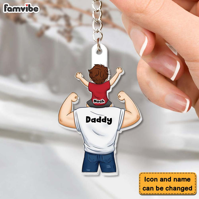 Personalized Gift For Proud As Dad Acrylic Keychain 33127 1
