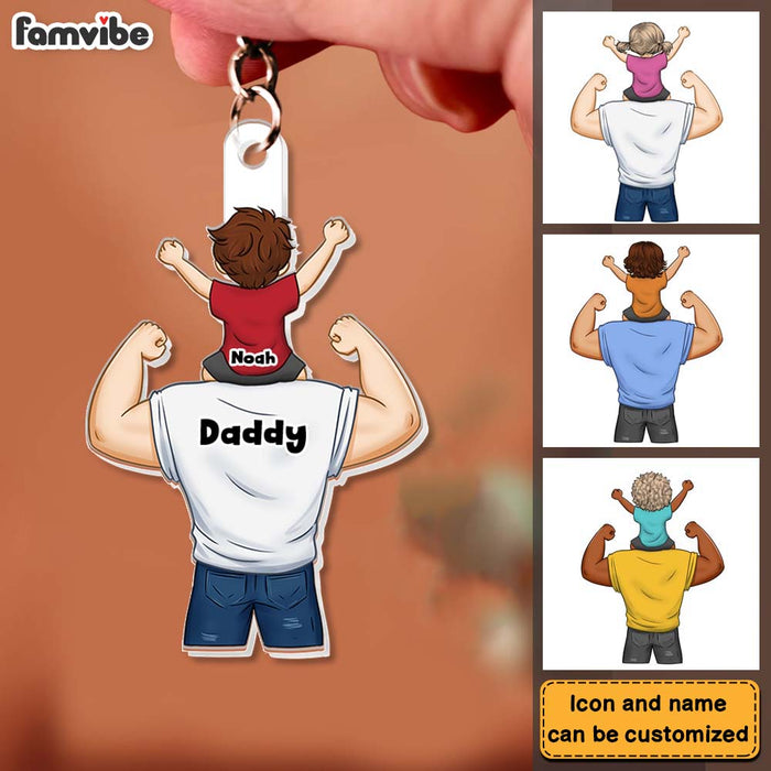 Personalized Gift For Proud As Dad Acrylic Keychain 33127 1