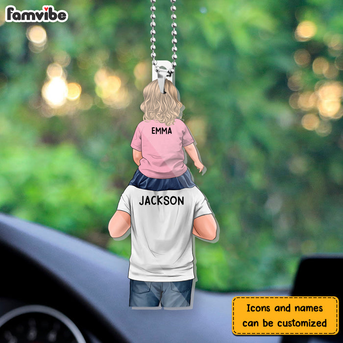 Personalized Gift For Dad Acrylic Car Ornament 33136 1