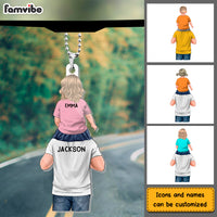 Personalized Gift For Dad Acrylic Car Ornament 33136 thumb 1