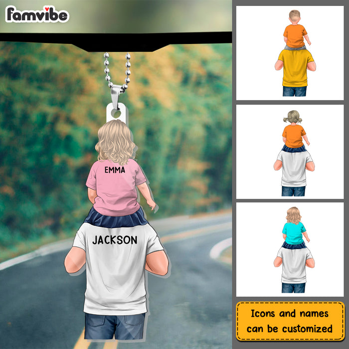 Personalized Gift For Dad Acrylic Car Ornament 33136 1